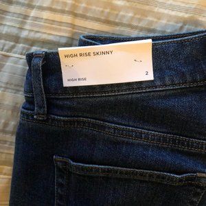 Women's loft high rise skinny jeans NWT